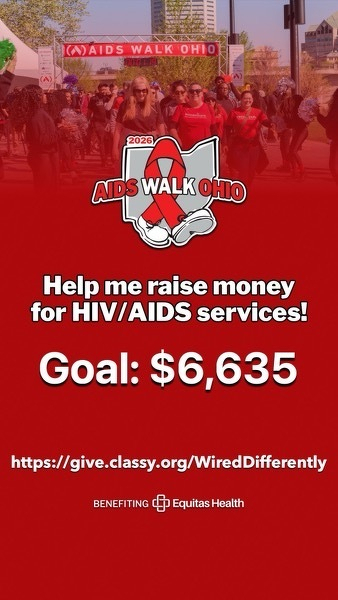 Help me raise money for HIV and AIDS services. give.classy.org/WiredDifferently