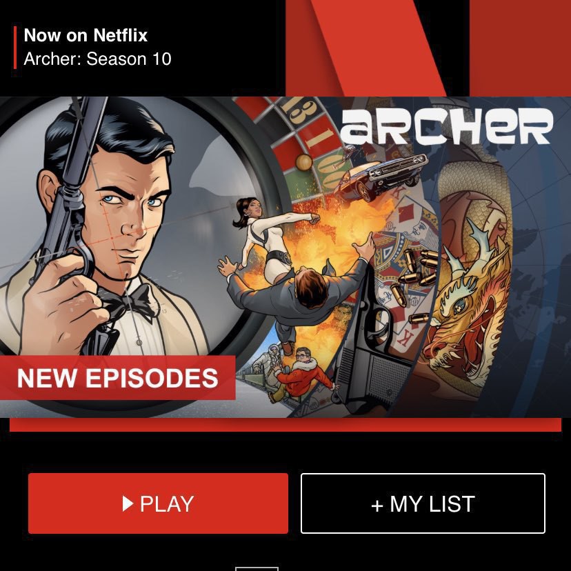A Netflix promotion for Archer Season 10