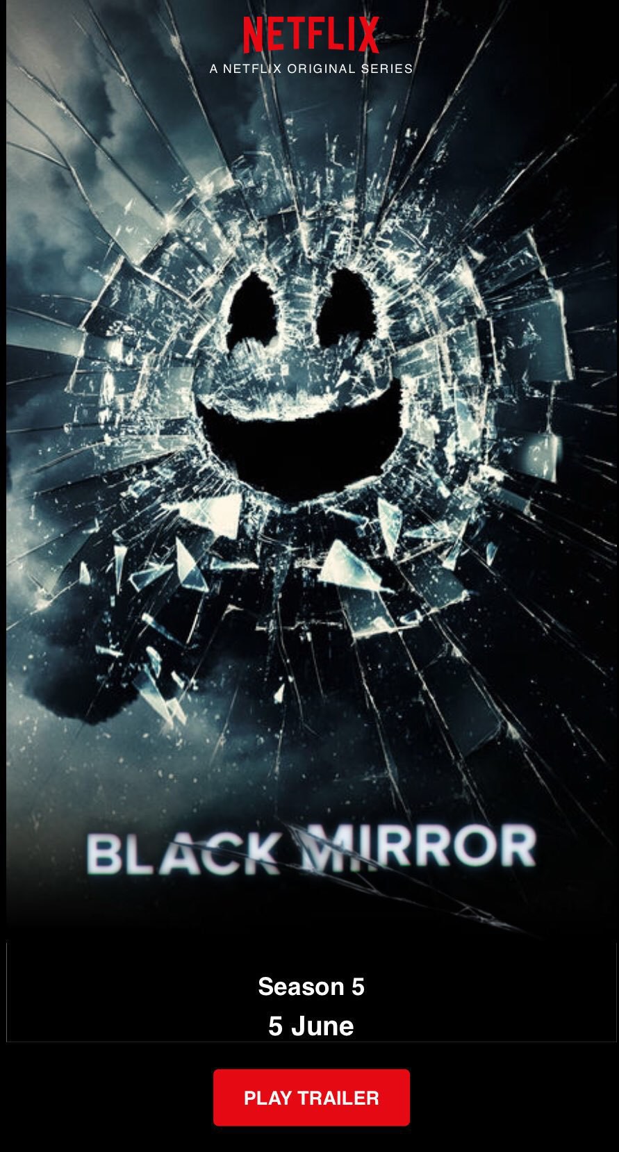 A promotional image for Black Mirrror season 5