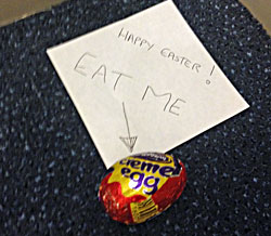 Creme Egg In Lift