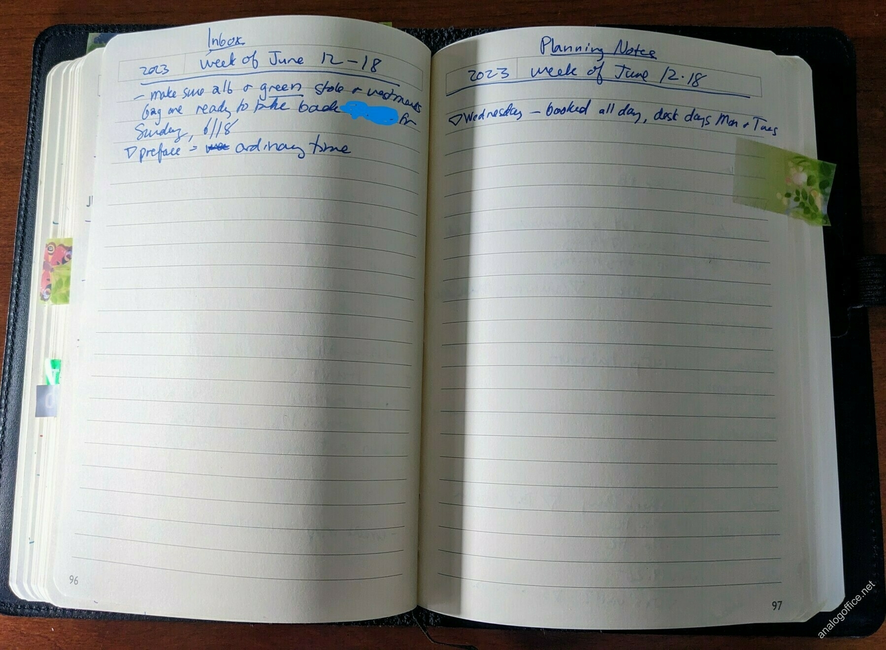 Clear Planner Bujo Stamp, 5 Star Rating Bullet Journal Weekday