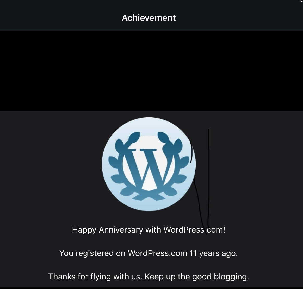 You registered on WordPress.com 11 years ago
