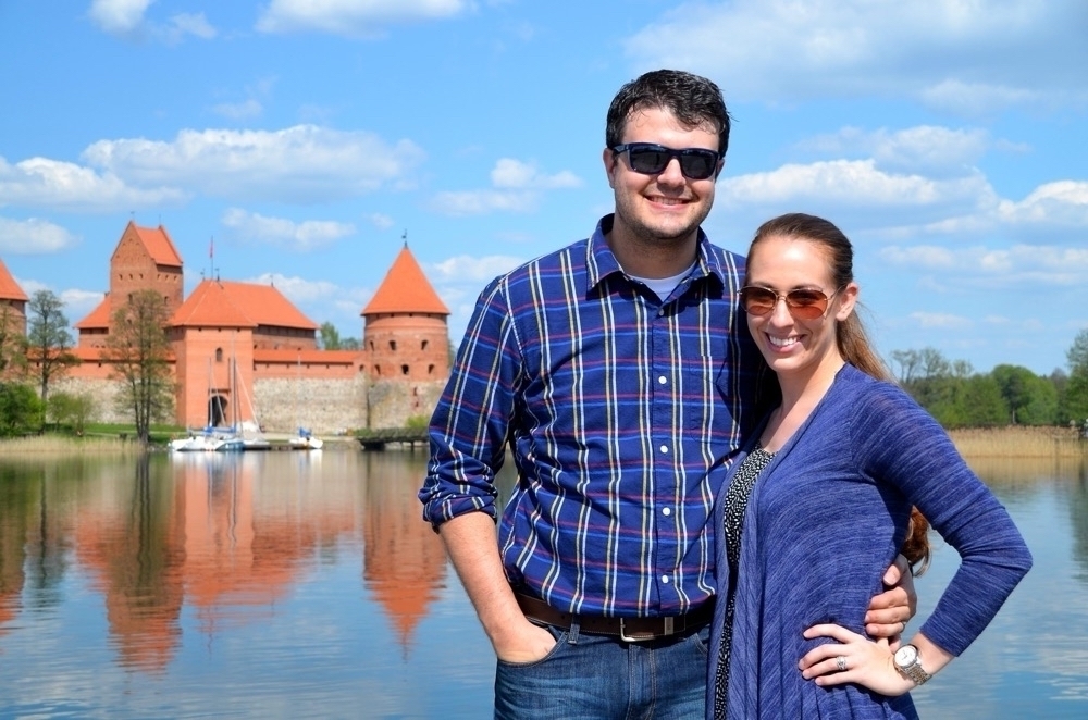 Matt and Kalena in Lithuania