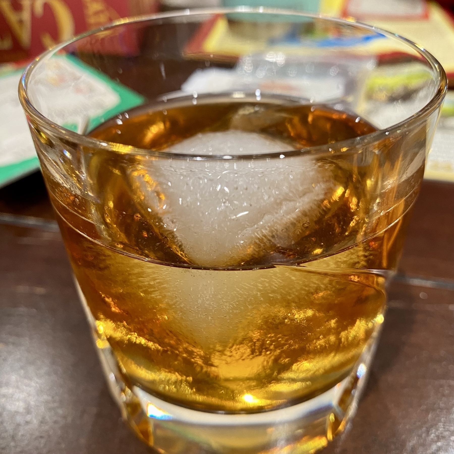 Glass of scotch