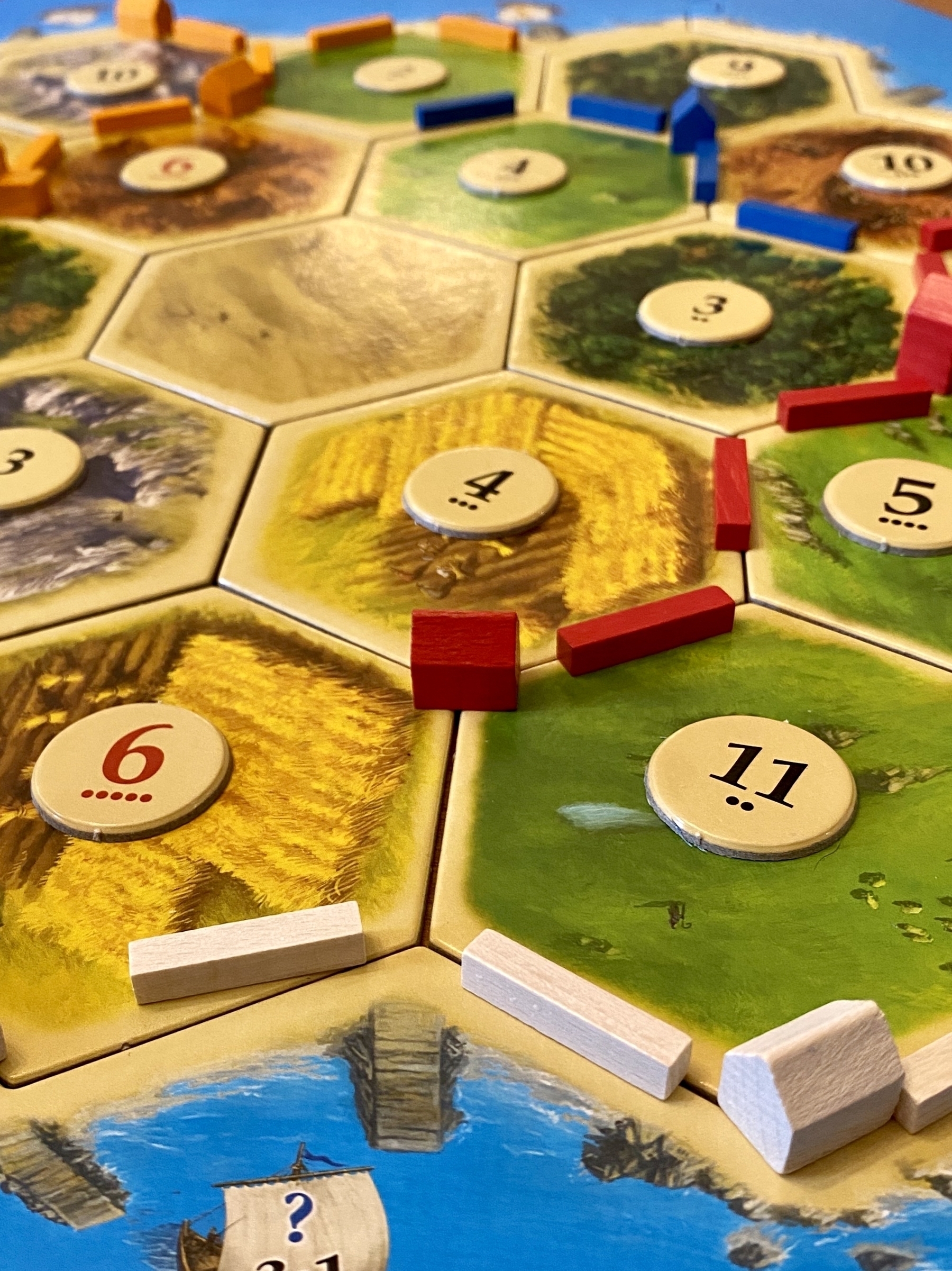 Hexes from Settlers of Catan game