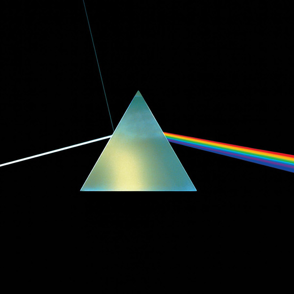 Auto-generated description: A prism disperses a beam of white light into a spectrum of colors against a dark background.