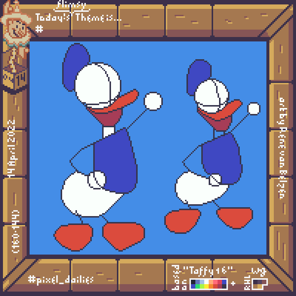 pixel art drawing guides for mister Duck