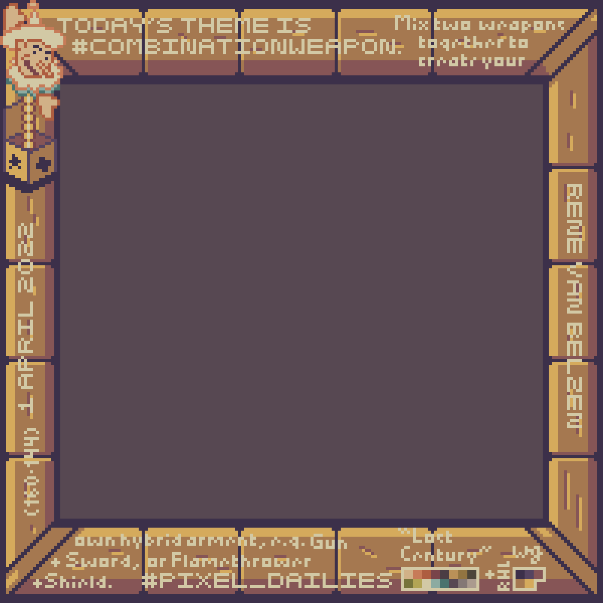 pixel art frame without content (work in progress)