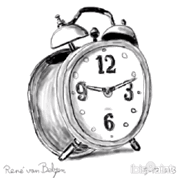 animated gif of drawing an alarm clock in IbisPaint