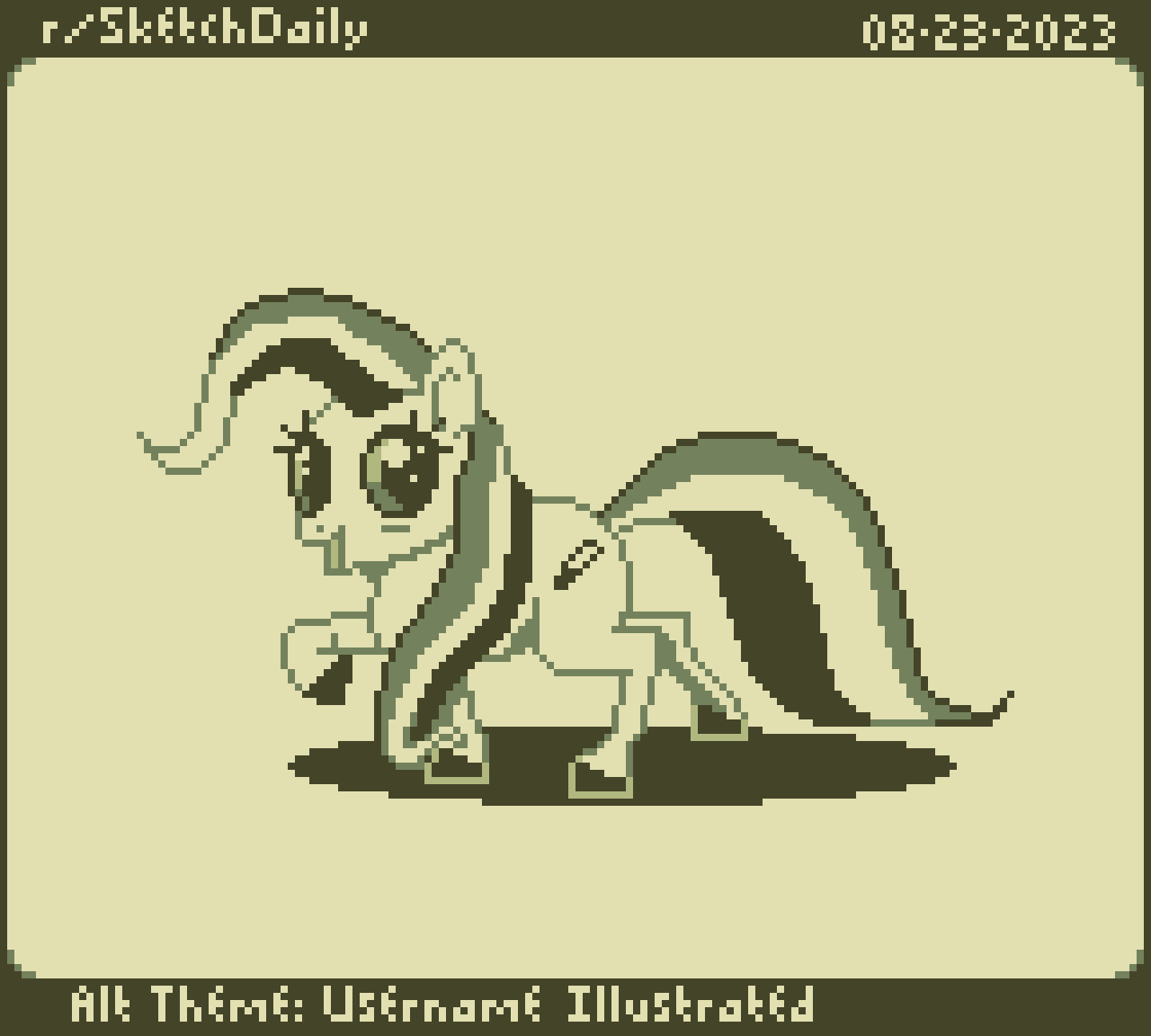 pixel art of an MLP pony