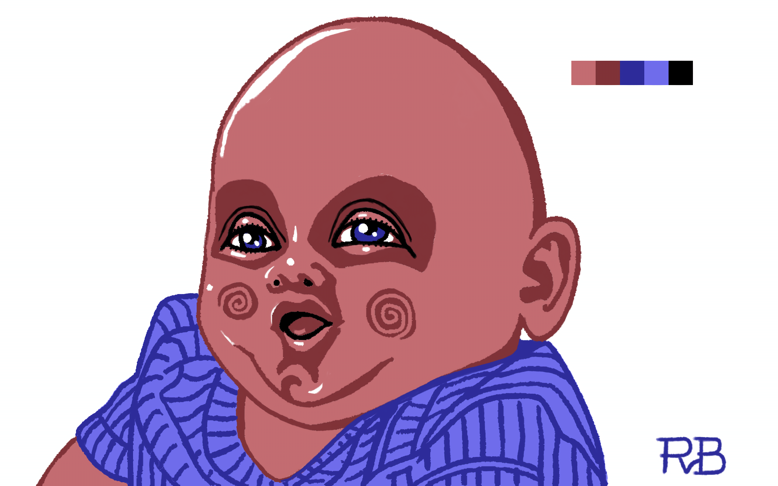 illustration of a baby