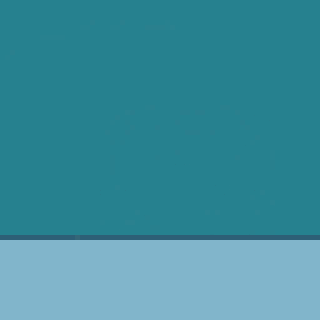A minimalist composition featuring two shades of blue in solid horizontal layers.
