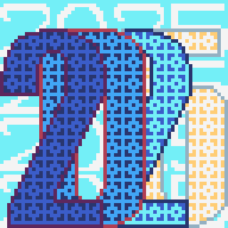 Colorful numbers 2023 filled with intricate patterns are set against a pastel background.