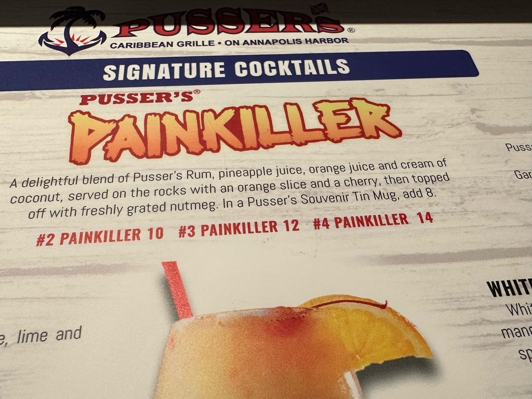 cocktail called "Painkiller"