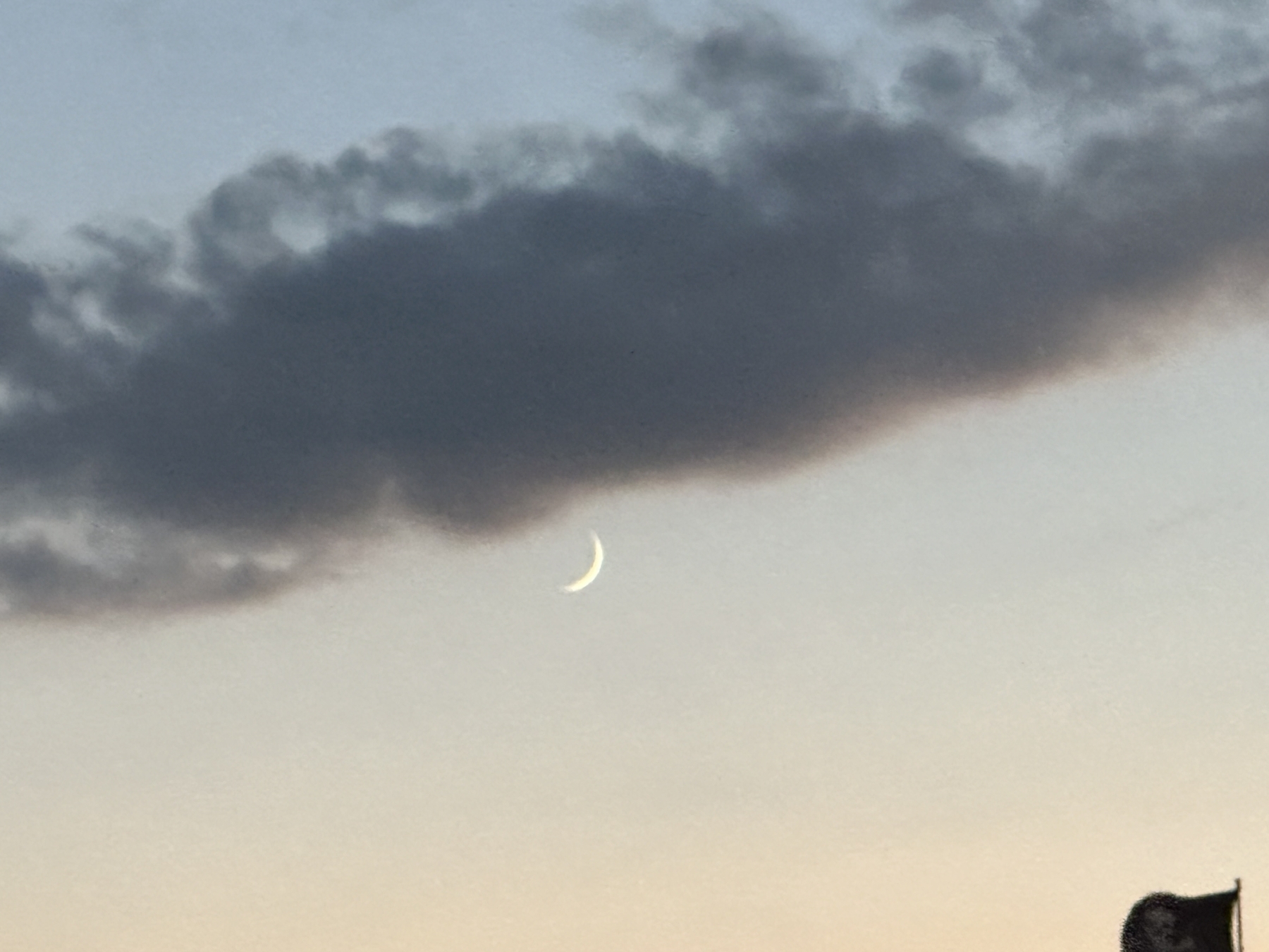 Moon and clouds 