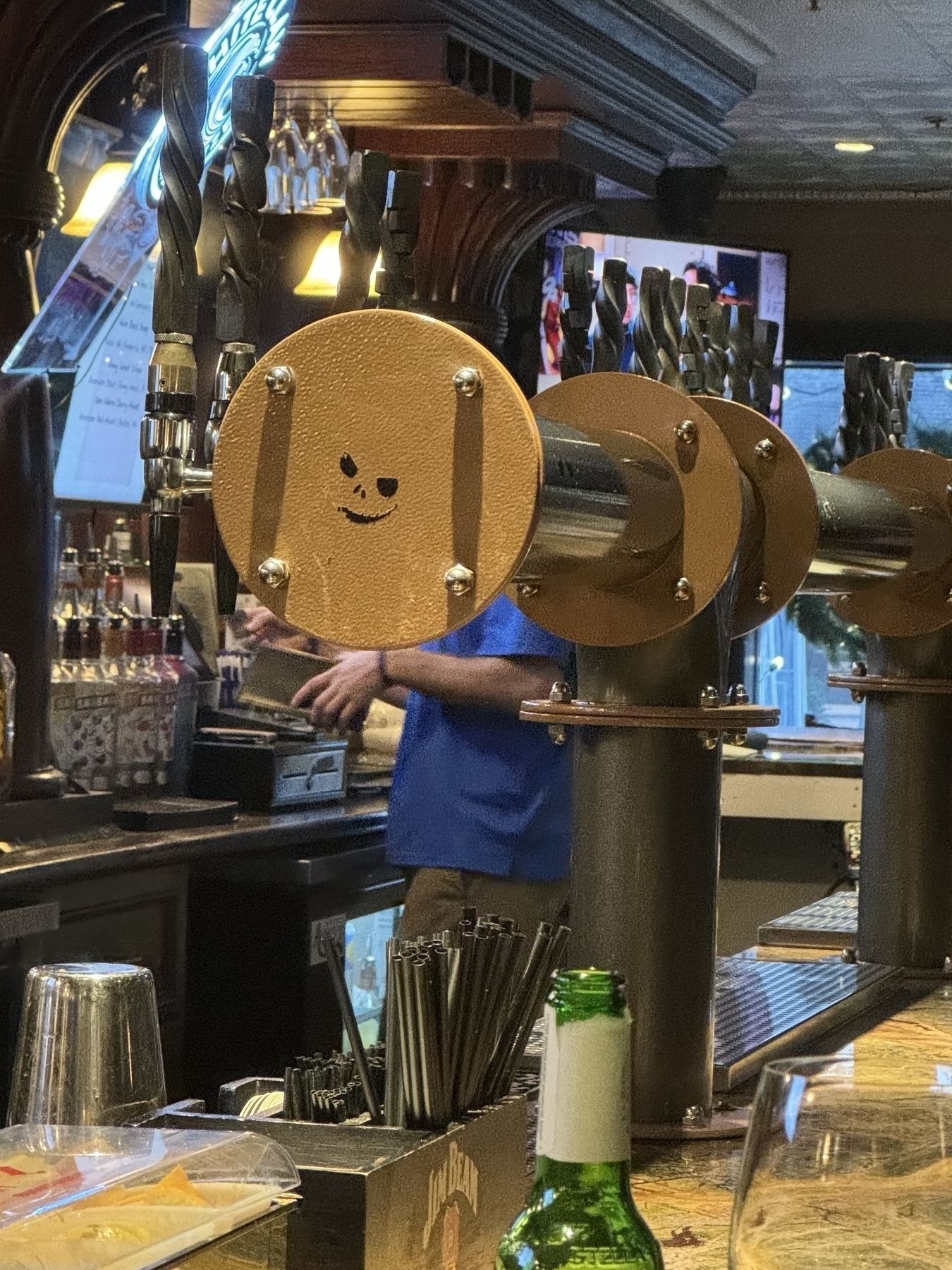 Beer tap with face 