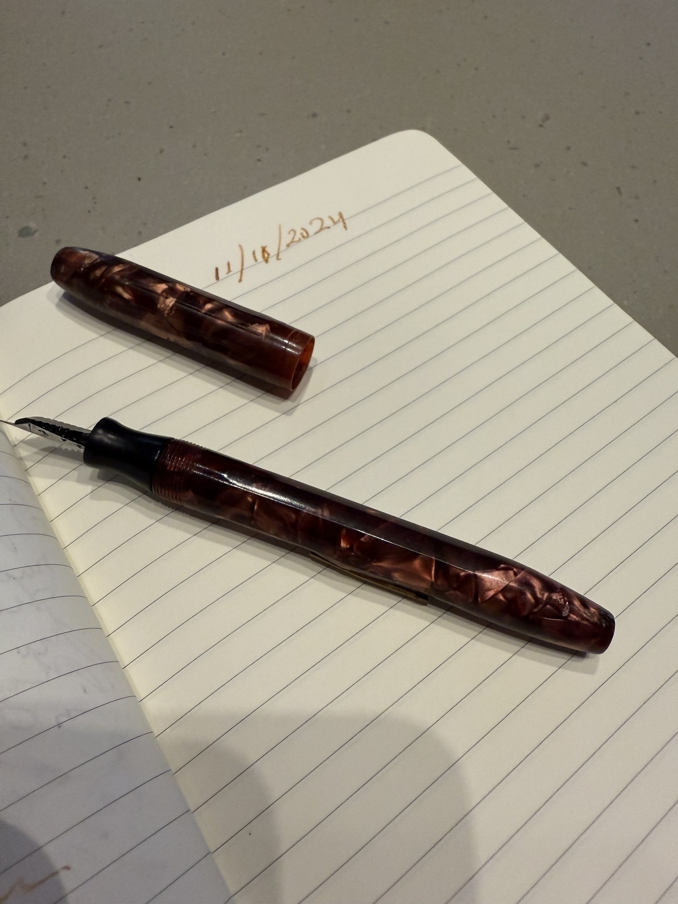 Fountain pen. 