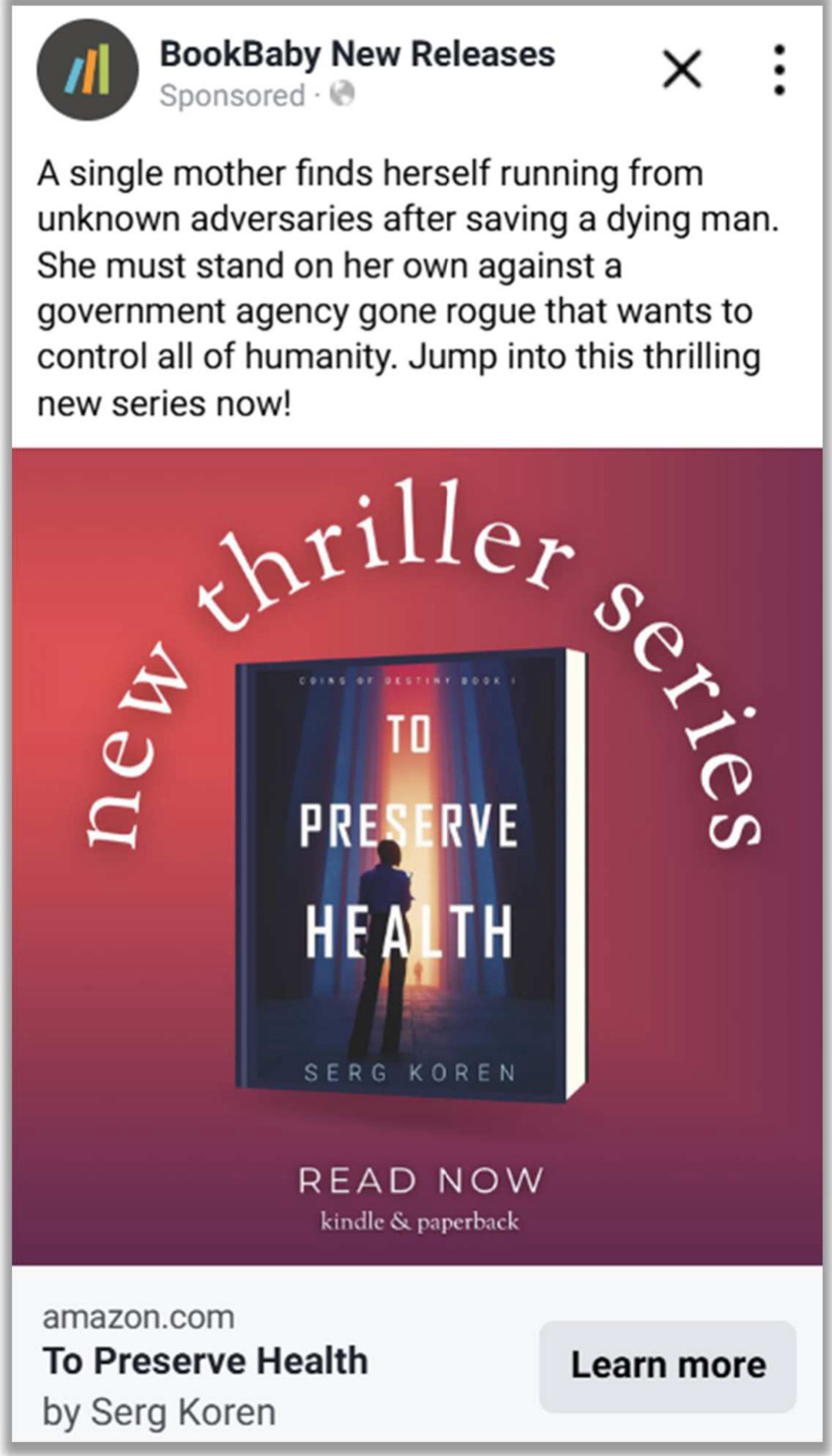 Ad for “To Preserve Health”