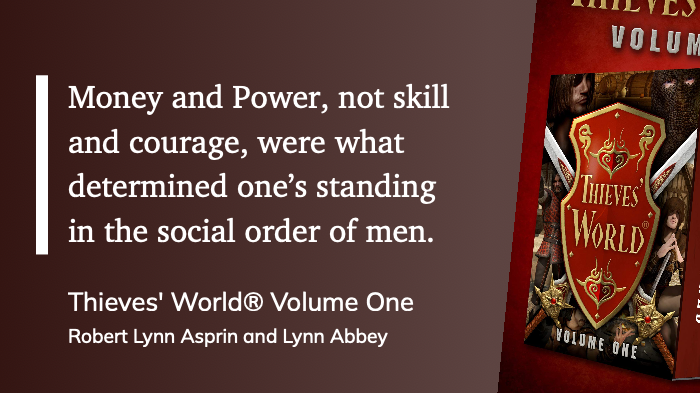 Quote from “Thieves’ WOrld Volume One” - Robert Lynn Aspirin