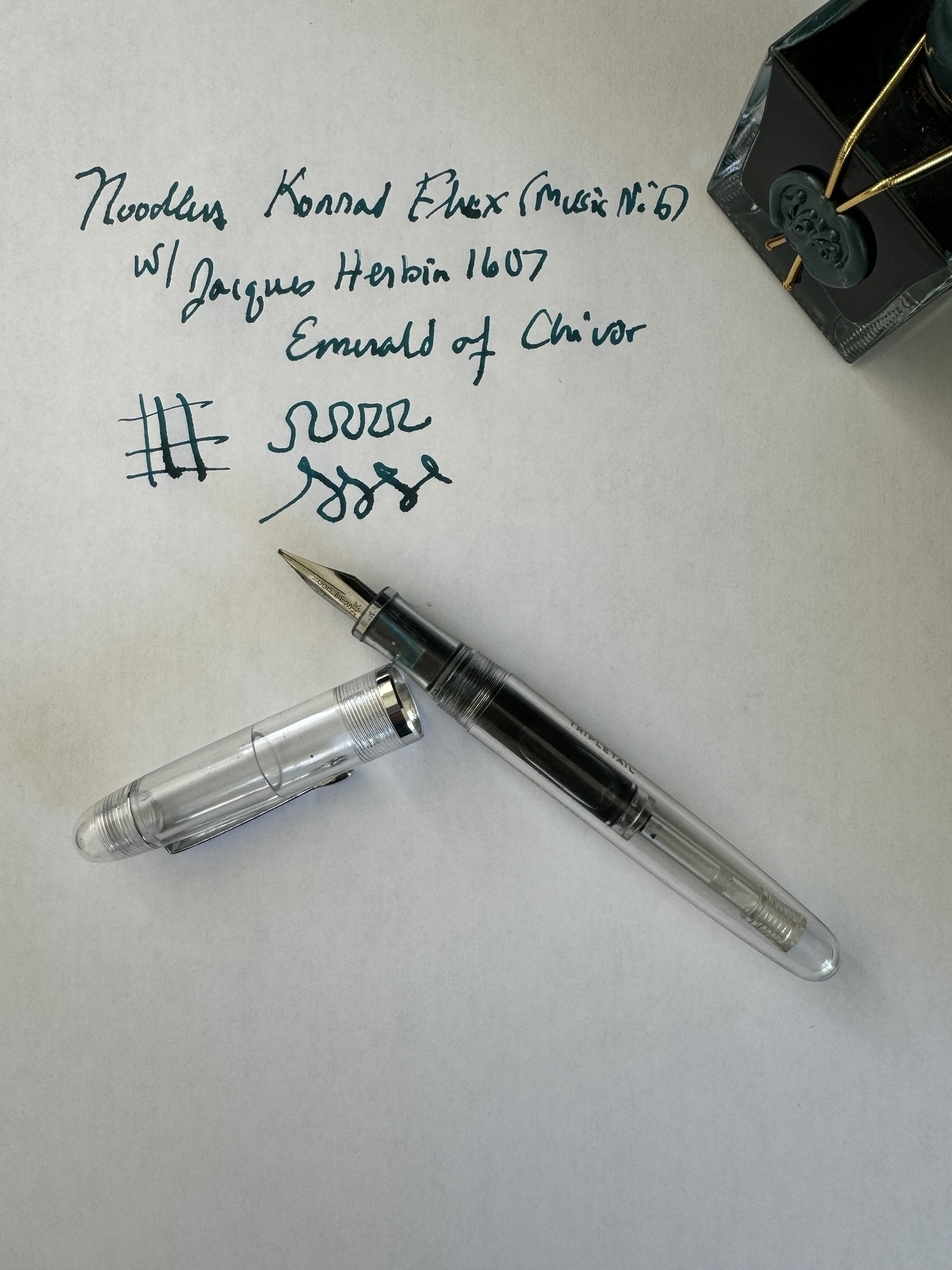 Fountain pen and ink 
