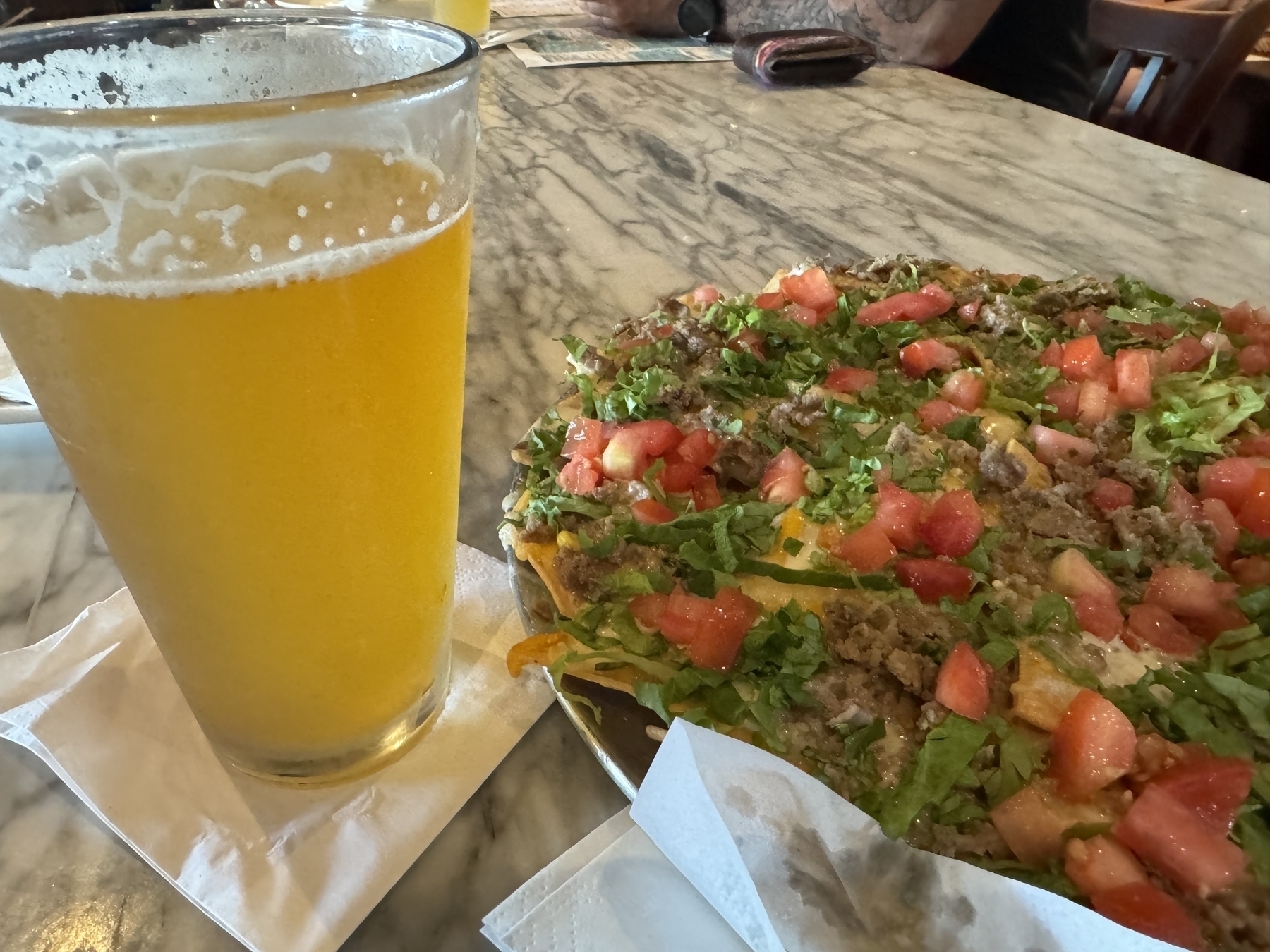 Nachos and beer 