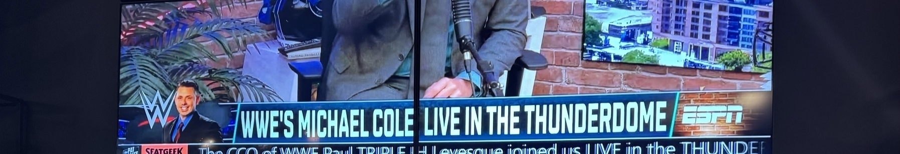 “Michael Cole live in the Thunderdome” 