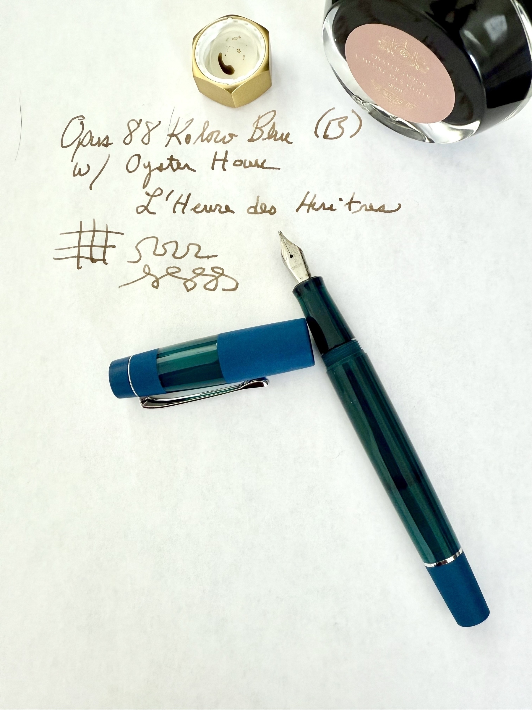 Fountain pen and ink