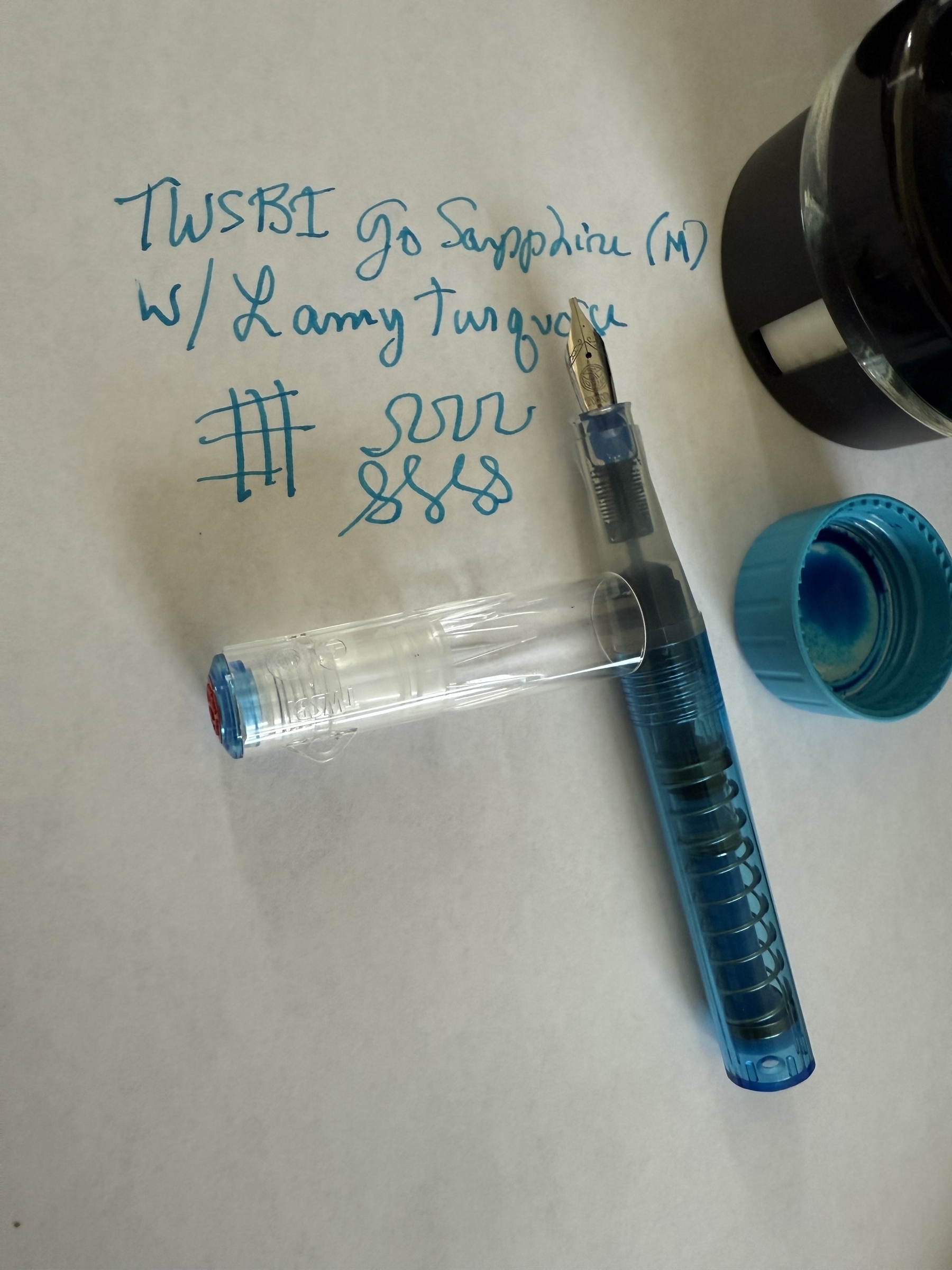 Fountain pen and ink