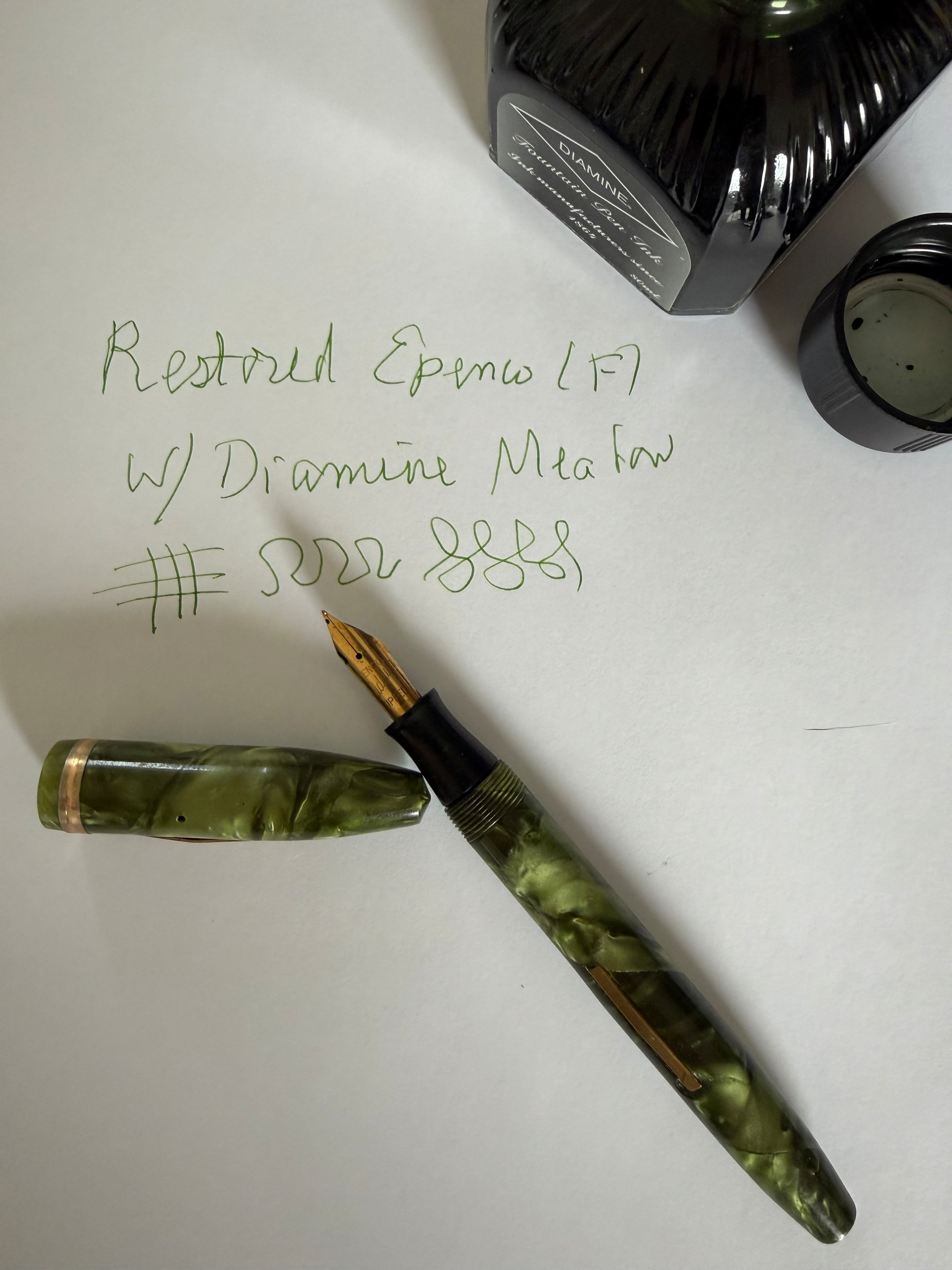 Fountain pen and ink 