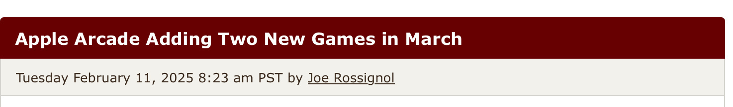 Two games added to Apple Arcade