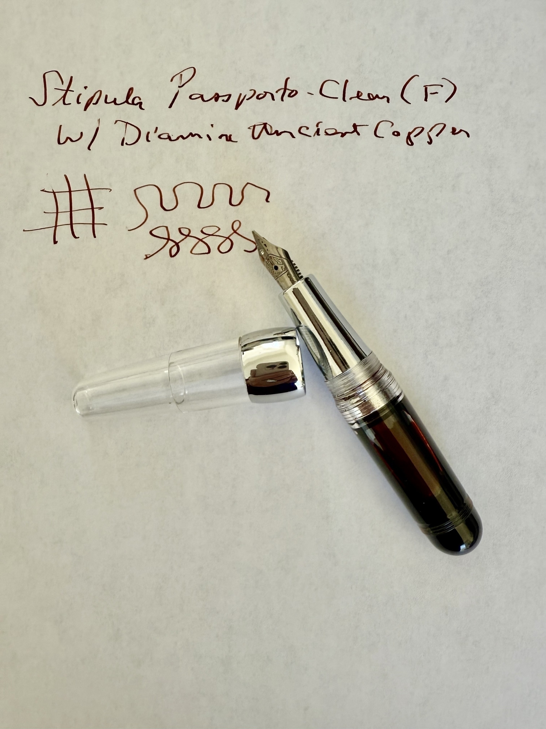 Fountain pen and ink