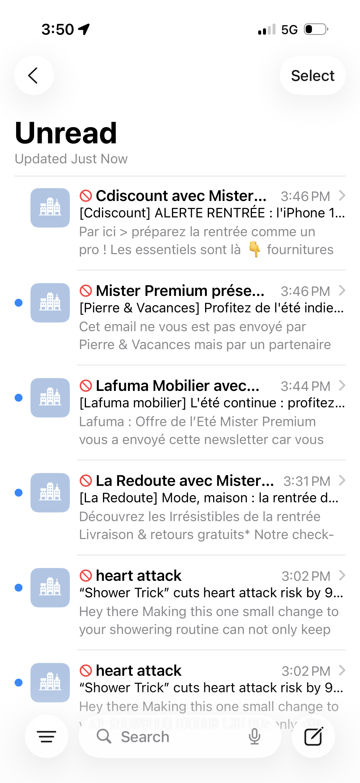 French email spam