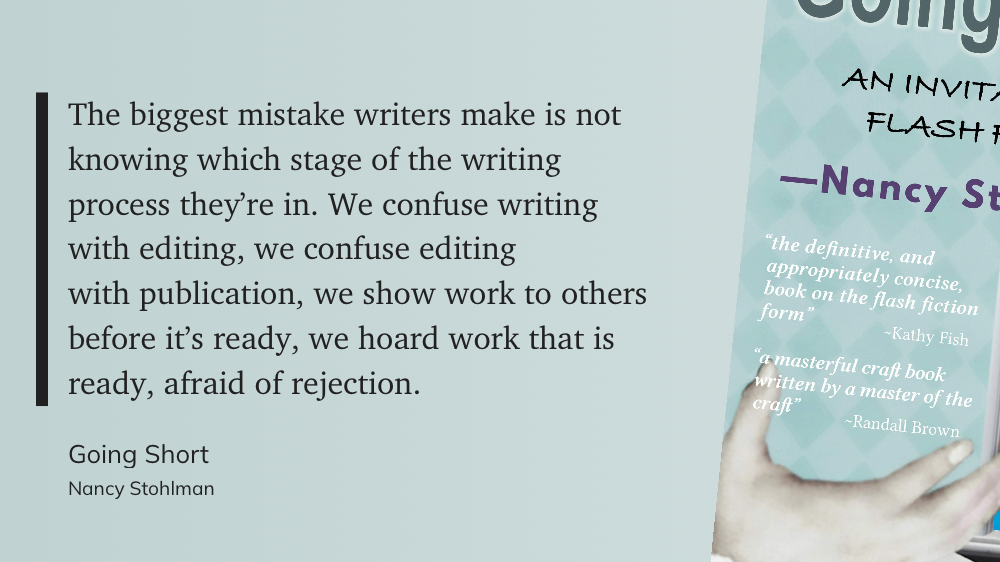 Quote from “Going Short - Nancy Stohlman