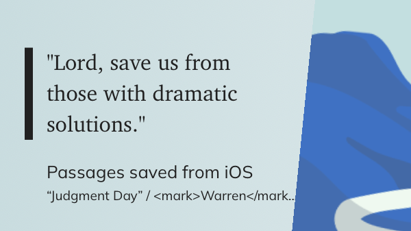 Quote from “Judgement Day” - Warren Murphy 