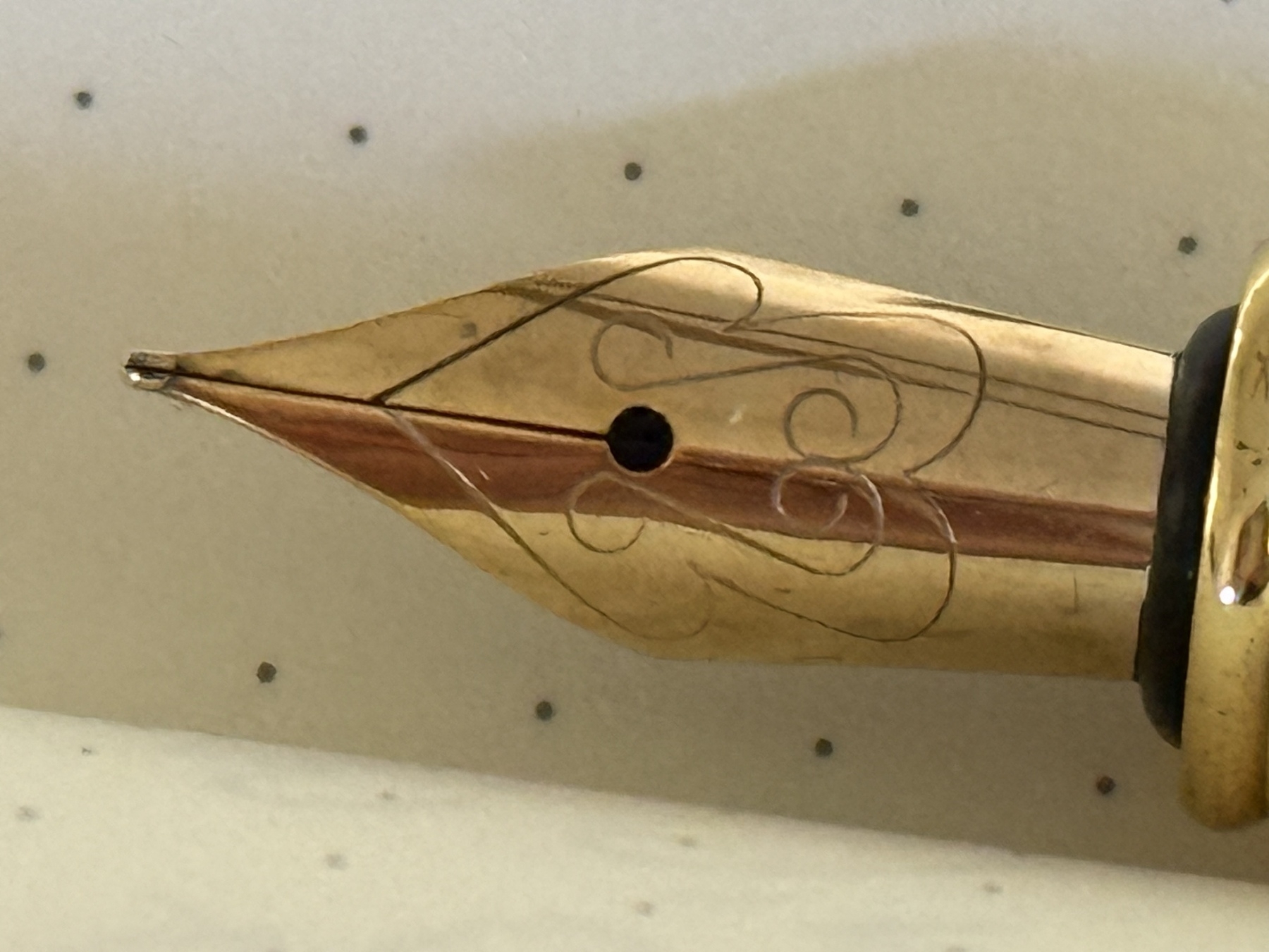 Fountain pen nib.