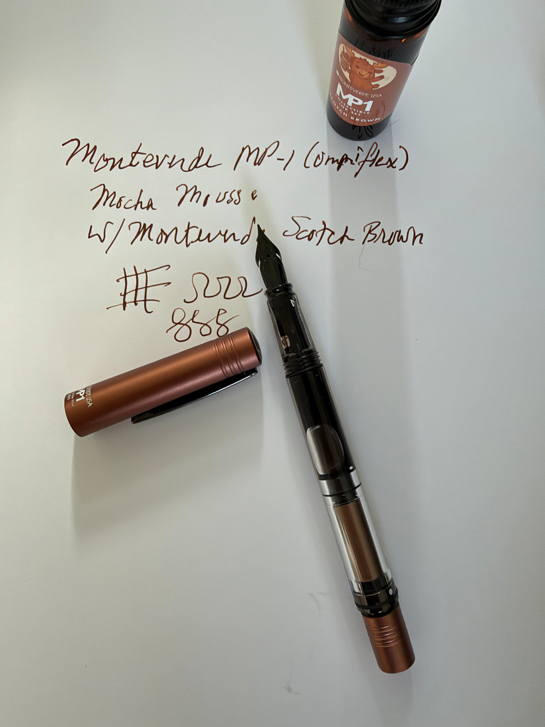 Fountain pen and ink 