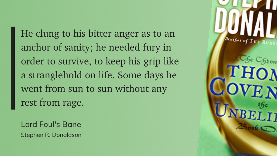 Quote from “Lord Foul’s Bane” - Stephen R. Donaldson 