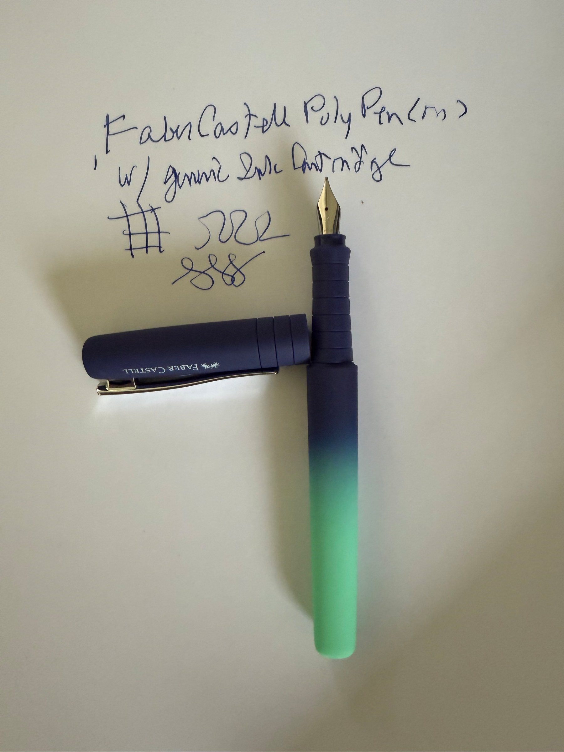 Fountain pen and ink 