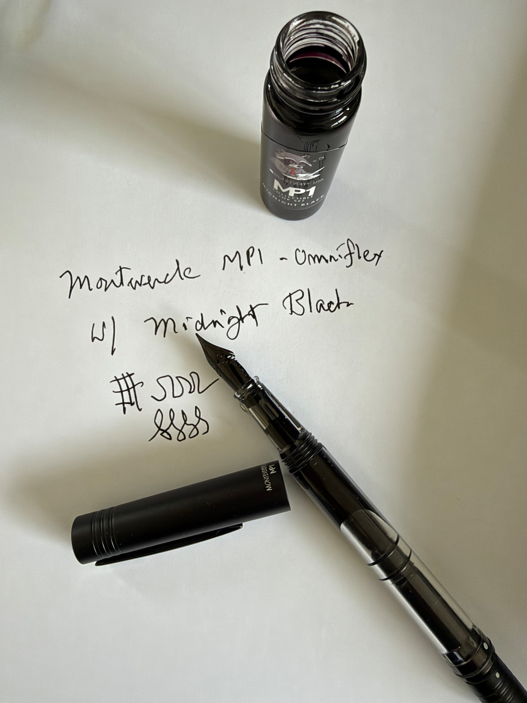 Fountain pen and ink