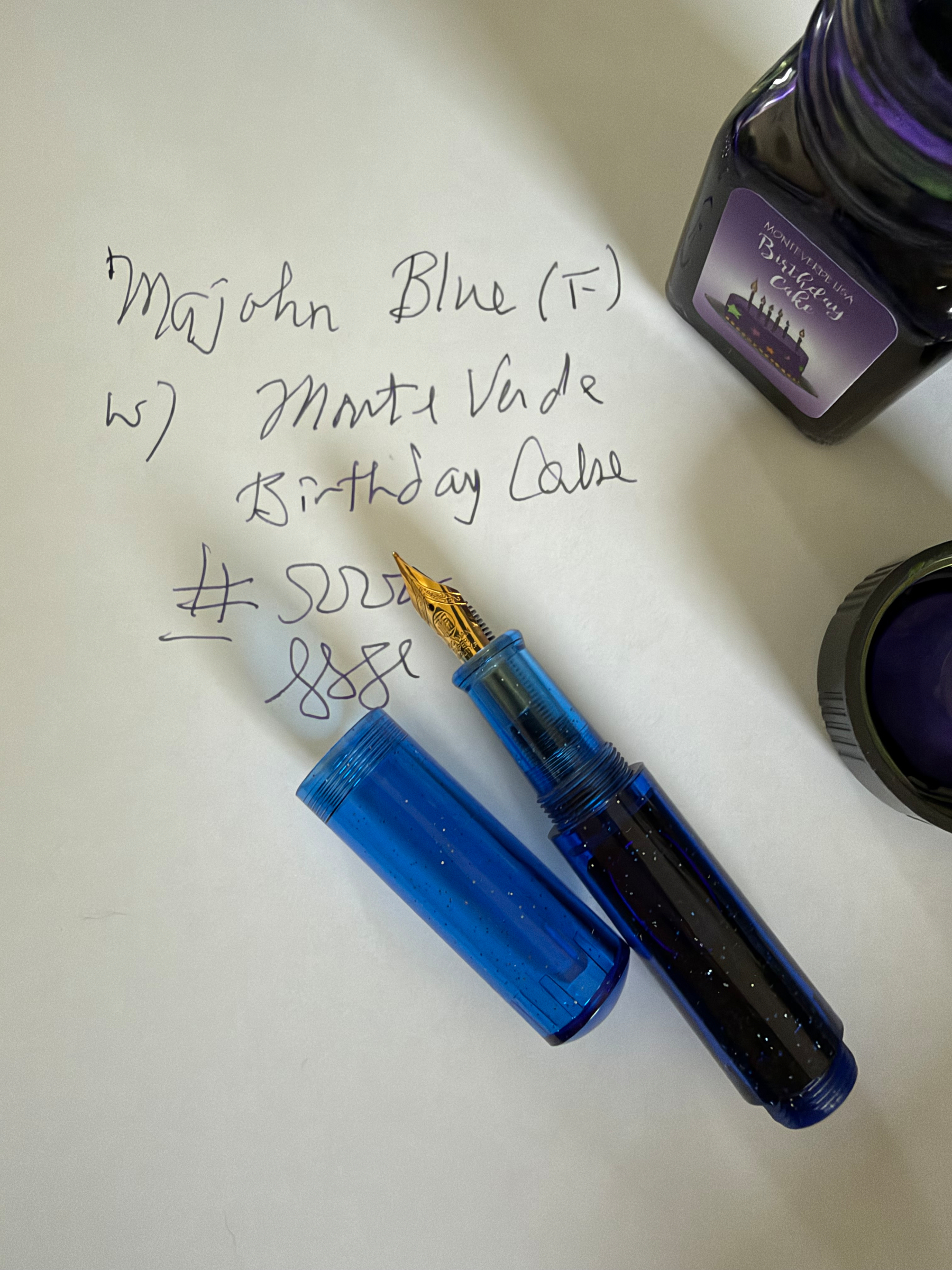 Fountain pen and ink