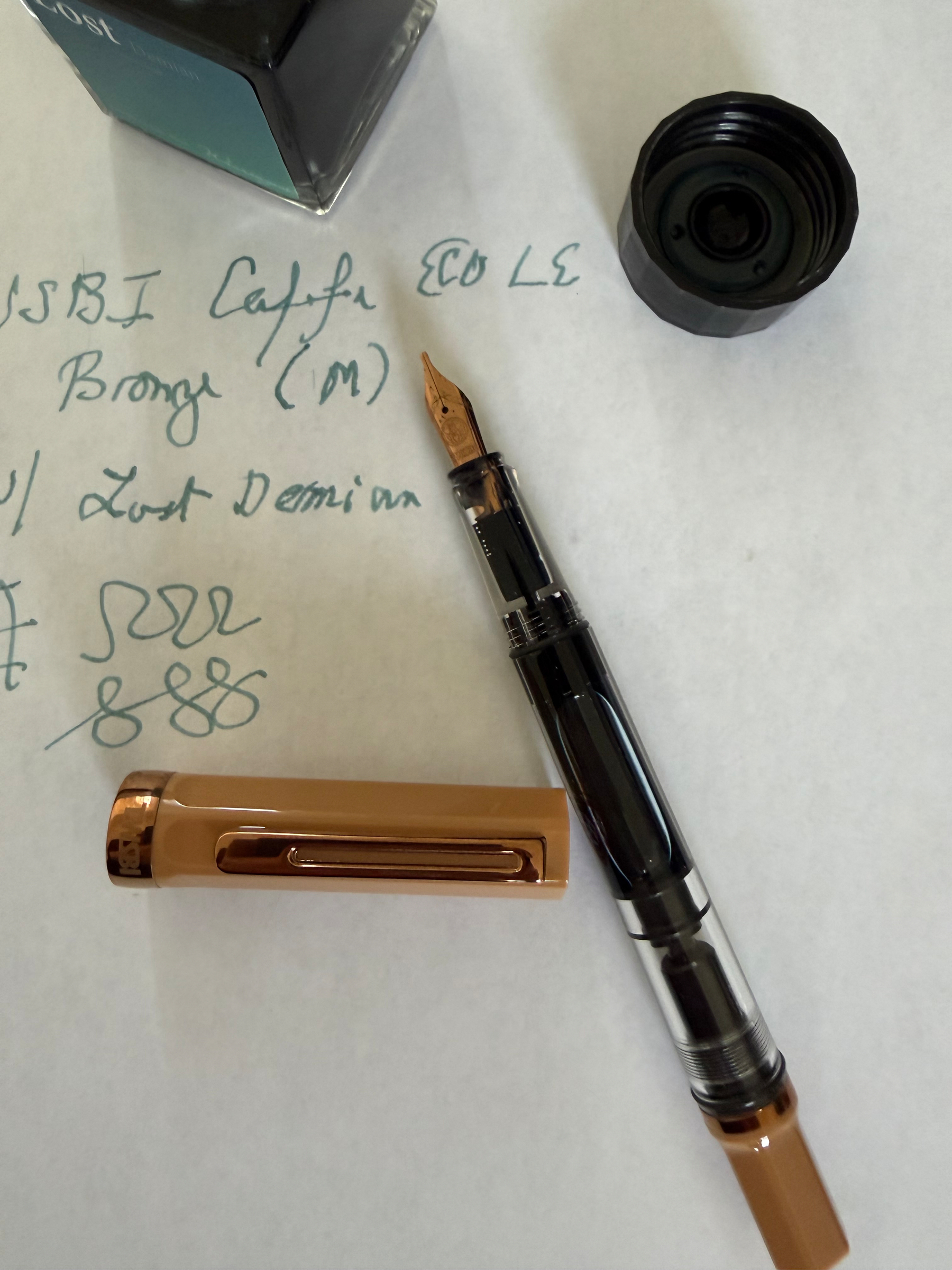 Fountain pen and ink 