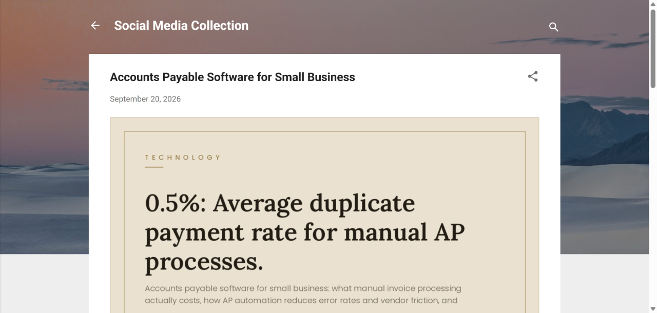 Accounts Payable Software for Small Business