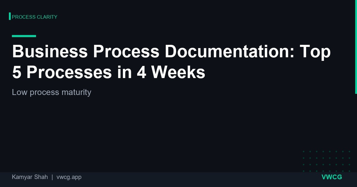 Business Process Documentation: Top 5 Processes | VWCG Blog