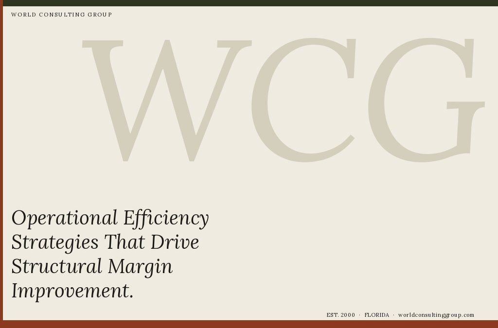 Operational Efficiency Strategies for Structural Margins