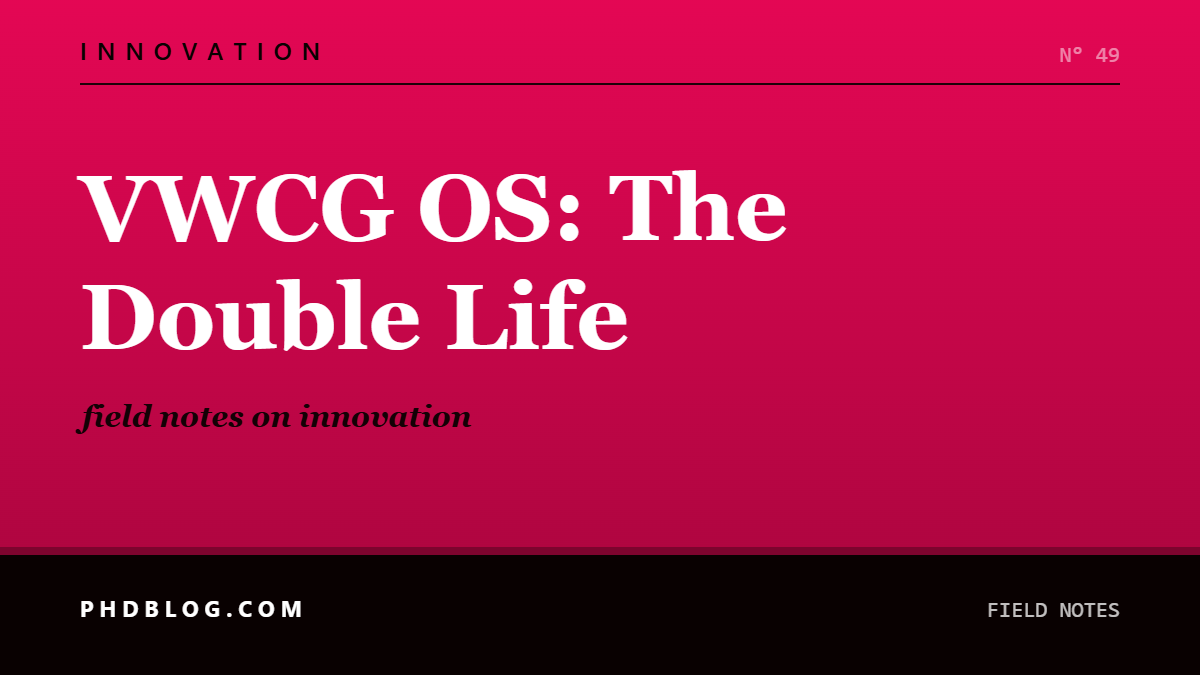 Social card for phdblog.com: VWCG OS: The Double Life (INNOVATION)