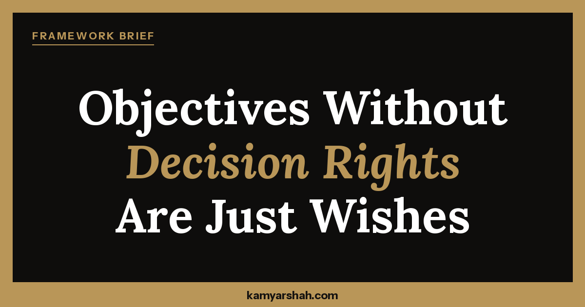 Management By Objectives - Kamyar Shah, Fractional COO