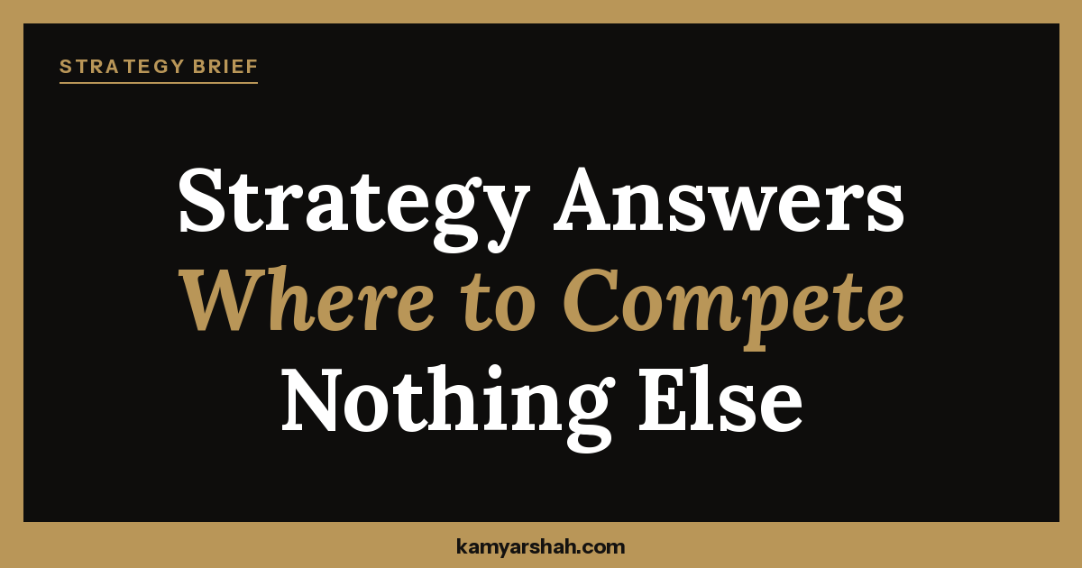What Is Strategy Consulting - Kamyar Shah, Fractional COO