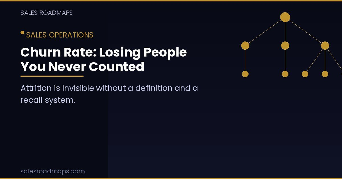 Churn Rate: Losing People You Never Counted - Sales Roadmap