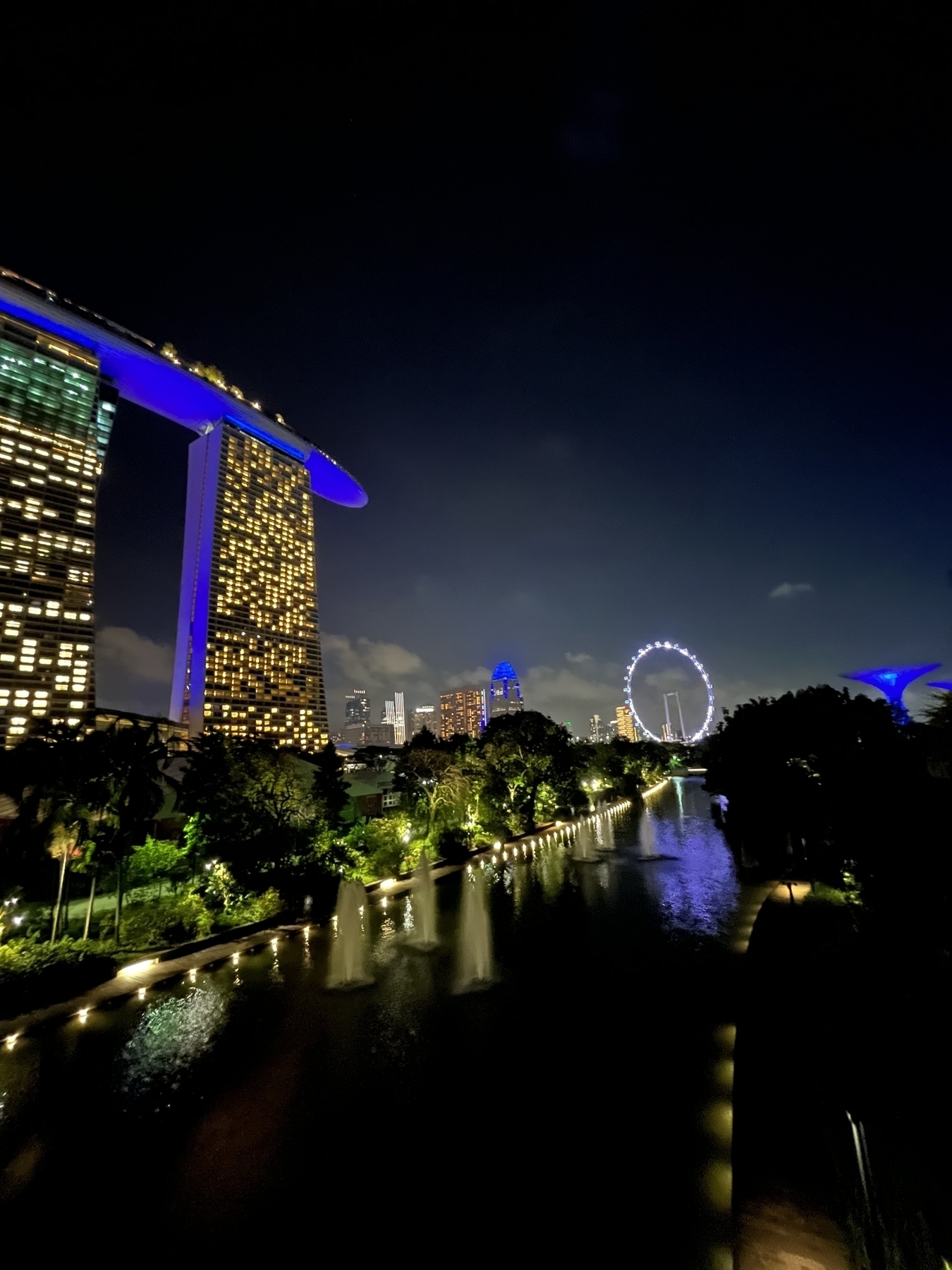 Marina Bay Sands in late evening