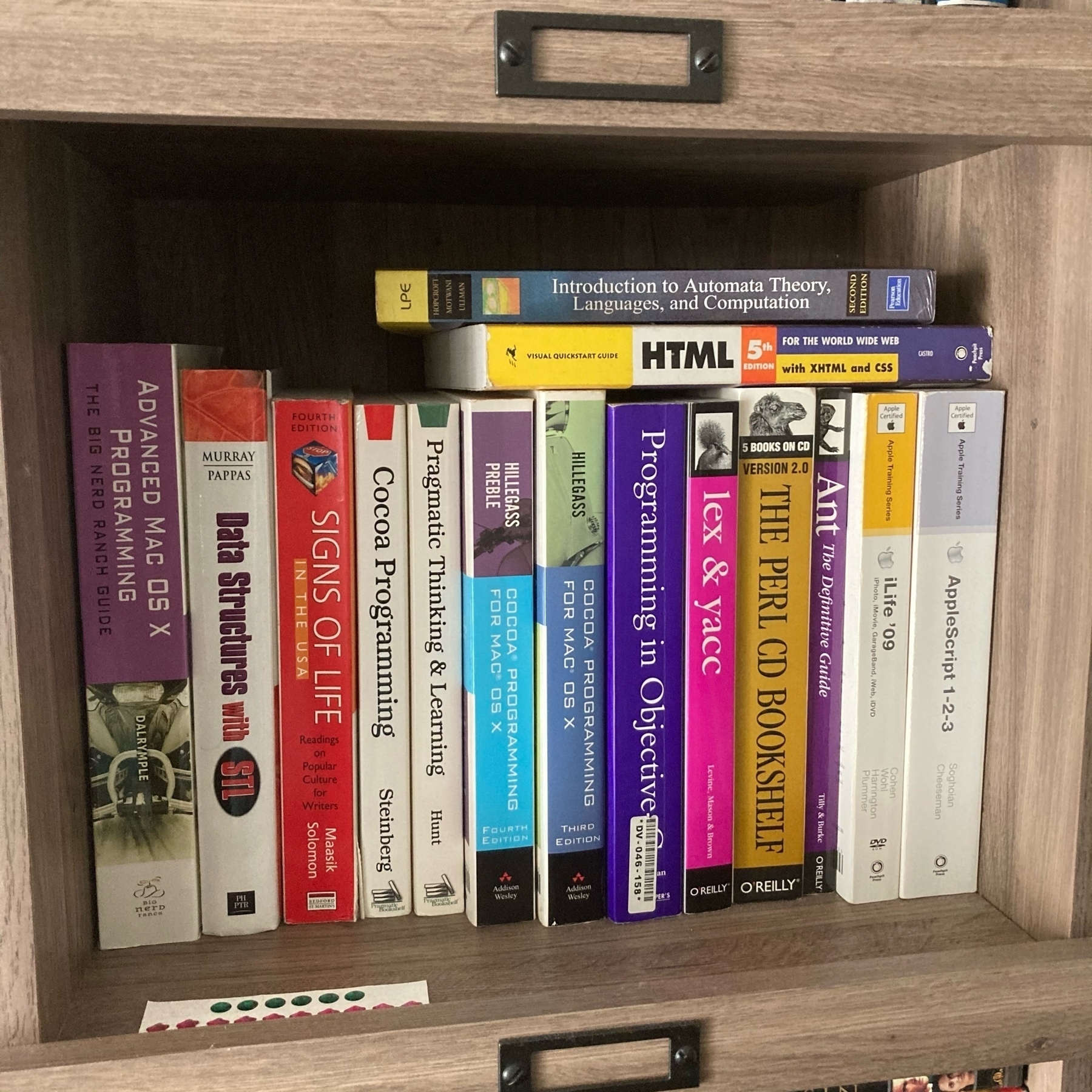 All of my computer books. 